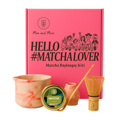 Matcha Starter Pack - Chawan, Bambu Whisk, Chasen, Chasaku, Saf Matcha 25 Gr Matcha Başlangıç Seti