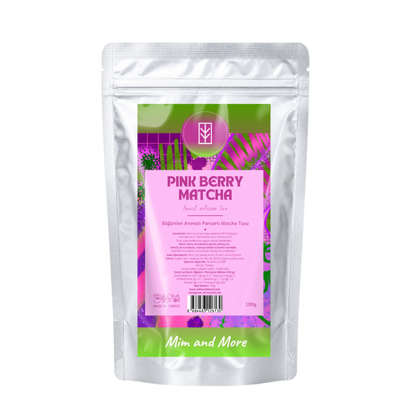 Pink Berry Matcha – Orman Meyve Aromalı Pink Matcha Tozu 100 g