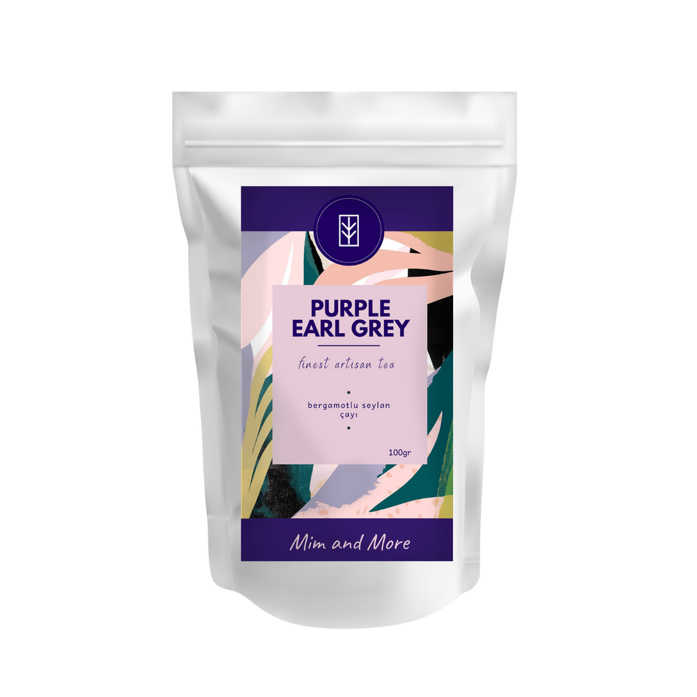 Purple Earl Grey Tea – Bergamotlu Seylan Çayı 100 G