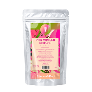 Pink Vanilla Matcha – Vanilya Aromalı Pink Matcha Tozu 100 g