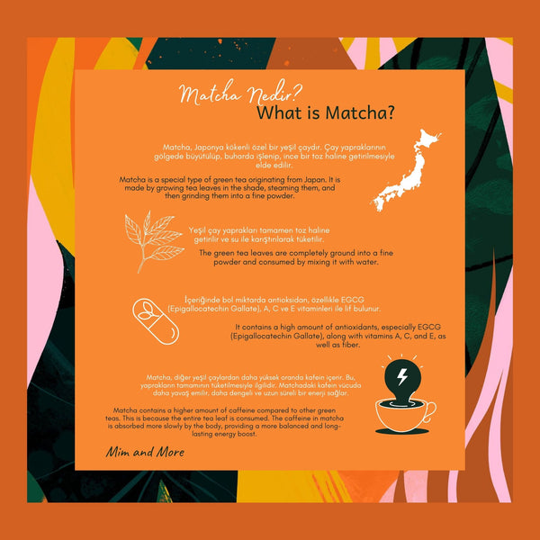 Mango Matcha – Mango Aromalı Ceremonial Grade Matcha Tozu 50 g