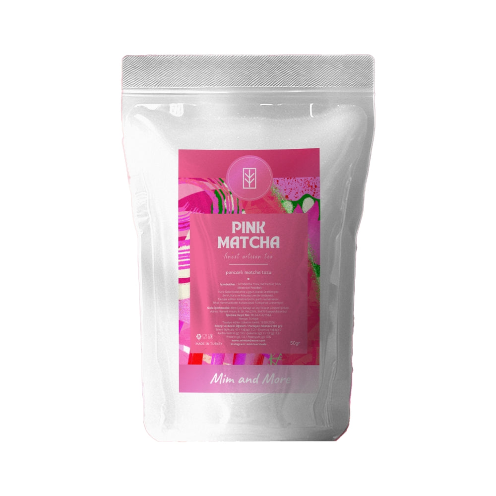 Pink Matcha – Pancar Aromalı Matcha Tozu 50 g