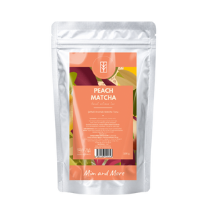 Peach Matcha – Şeftali Aromalı Ceremonial Grade Matcha Tozu 100 g