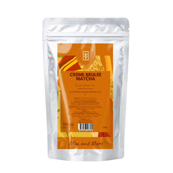 Creme Brulee Matcha – Creme Brulee Aromalı Ceremonial Grade Matcha Tozu 100 g