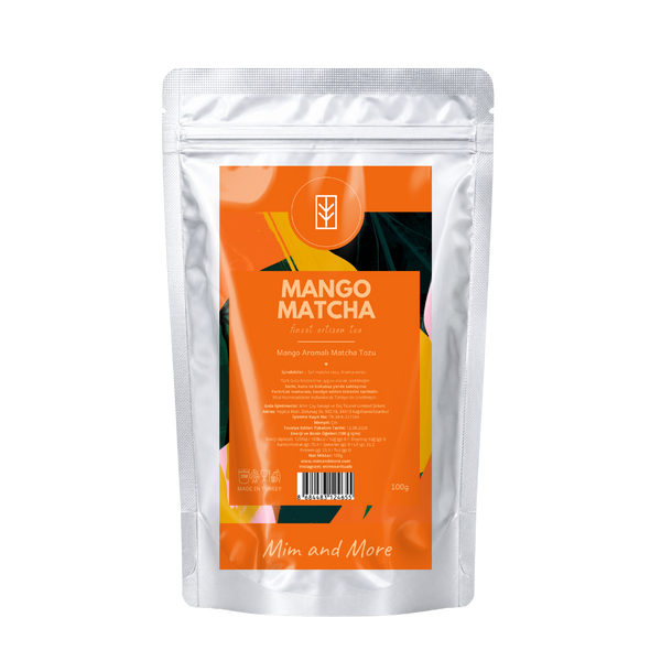 Mango Matcha – Mango Aromalı Ceremonial Grade Matcha Tozu 100 g
