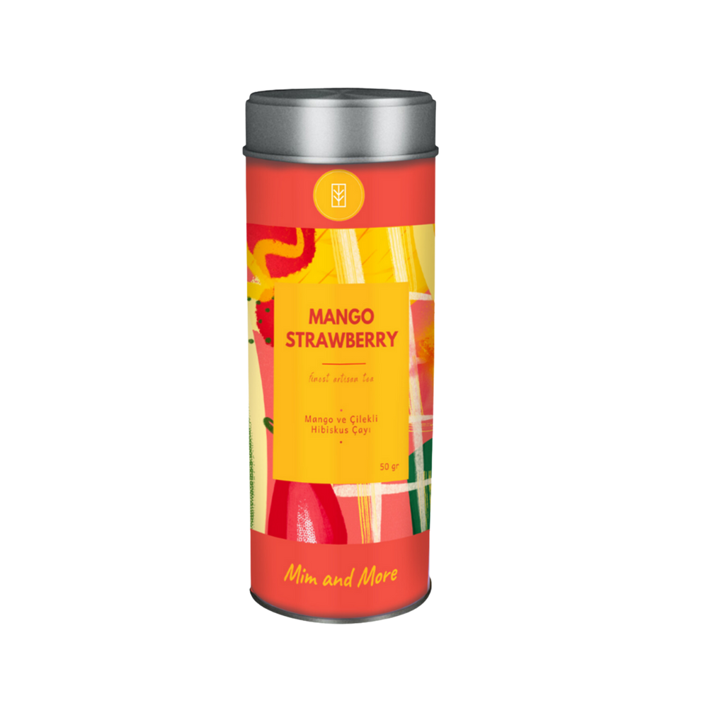 Mango Strawberry – Mango ve Çilekli Hibiskus Meyve Çayı 50 g