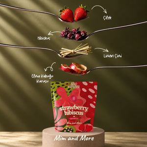 Strawberry Hibiscus Tea - Çilekli Hibiskus Bitki Çayı 40 g
