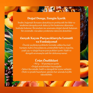 Inulin & Bromelain Coffee – İnülin, Bromelain, Matcha & Kayısılı Form Kahve 120 g