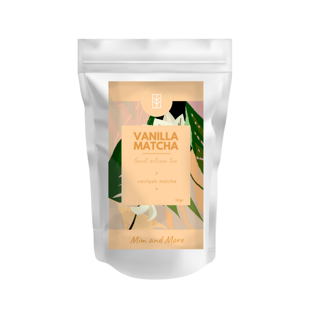 Vanilla Matcha – Vanilya Aromalı Ceremonial Grade Matcha Tozu 50 g