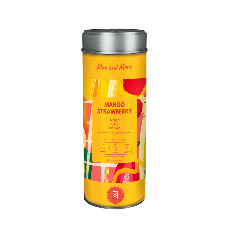 Mango Strawberry – Mango ve Çilekli Hibiskus Meyve Çayı 50 g