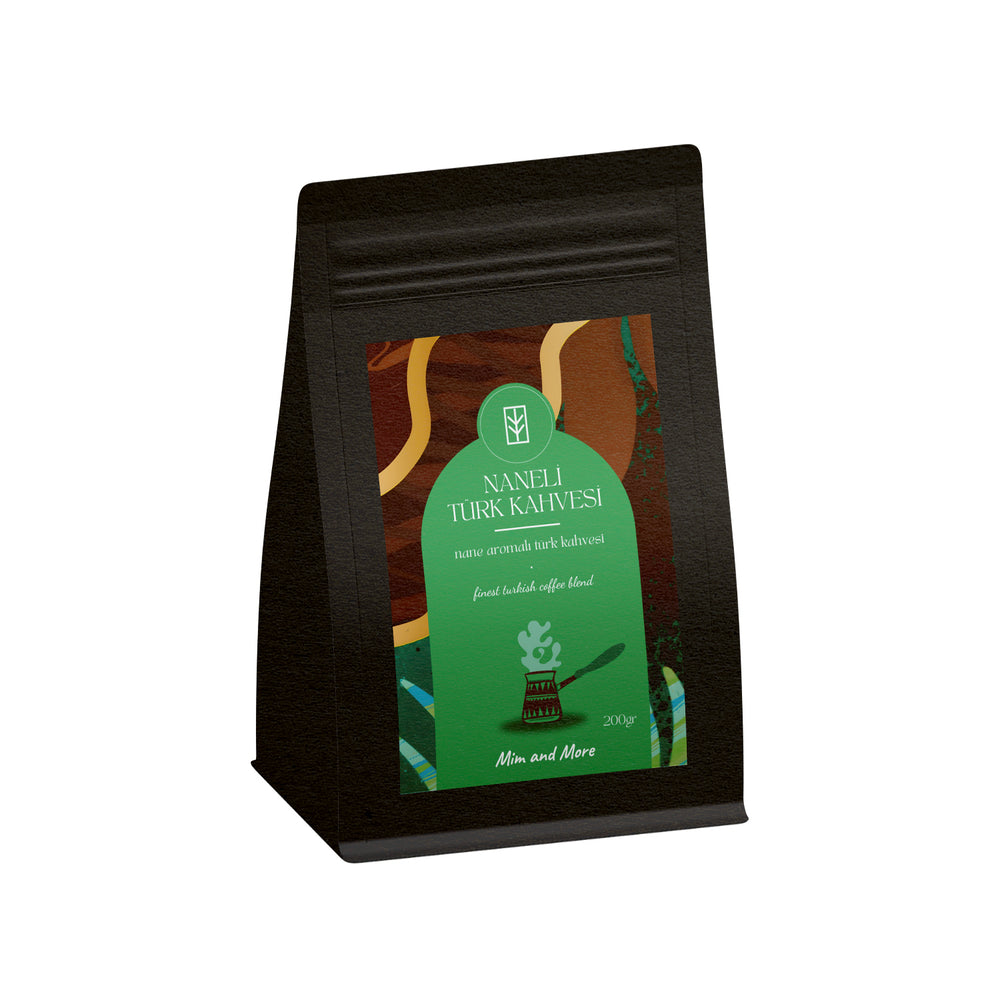 Mint Turkish Coffee - Nane Aromalı Türk Kahvesi, 200 gr