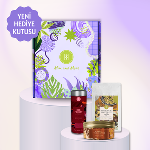 Mood Hediye Kutusu | Red Forest Tea, Pistachio & Chocolate Coffee, Kurabiyeli Türk Kahvesi Seti