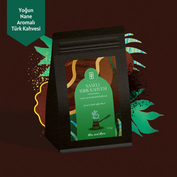 Mint Turkish Coffee - Nane Aromalı Türk Kahvesi, 200 gr