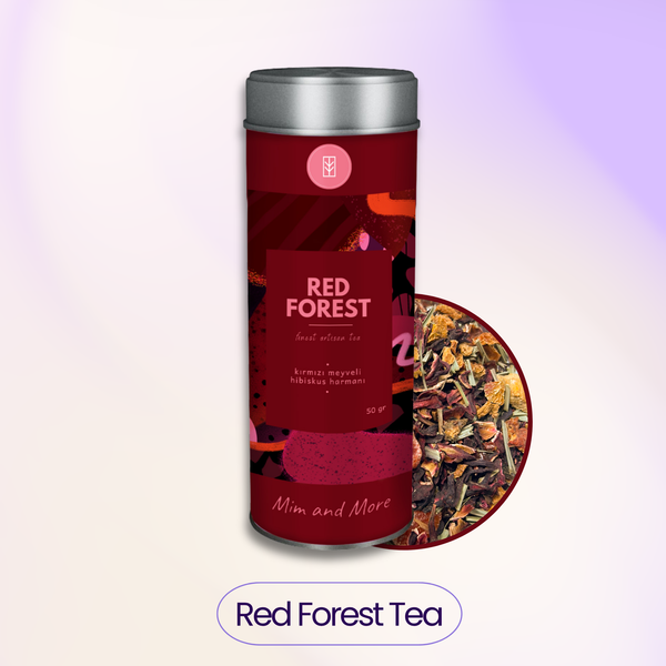 Mood Hediye Kutusu | Red Forest Tea, Pistachio & Chocolate Coffee, Kurabiyeli Türk Kahvesi Seti