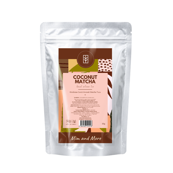Coconut Matcha – Hindistan Cevizi Aromalı Ceremonial Grade Matcha Tozu 50 g