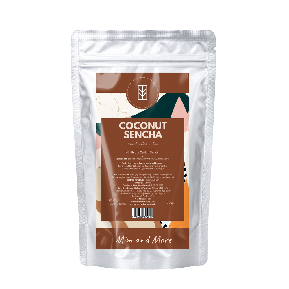Coconut Sencha Tea - Hindistan Cevizli Yeşil Çay 100 g