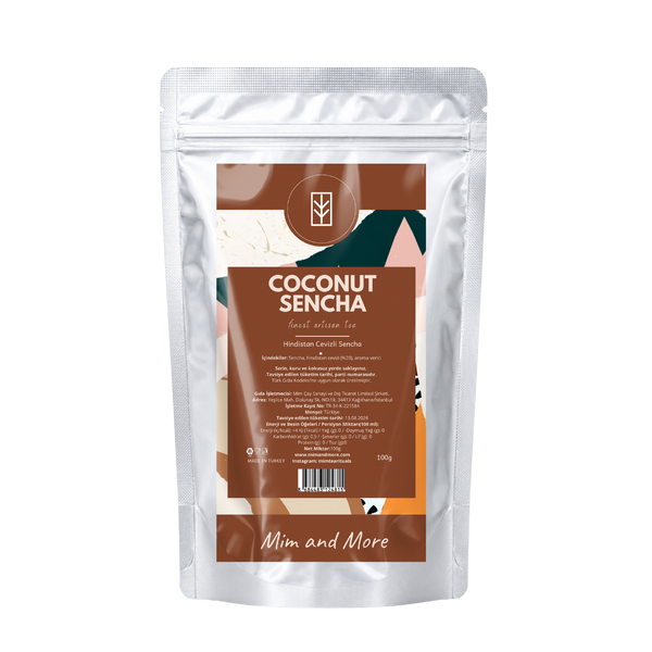 Coconut Sencha Tea - Hindistan Cevizli Yeşil Çay 100 g