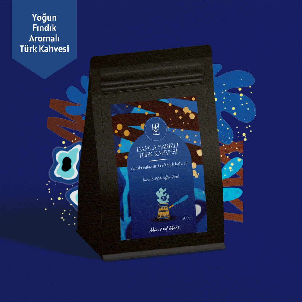 Mastic Gum Turkish Coffee - Damla Sakız Aromalı Türk Kahvesi, 200 gr