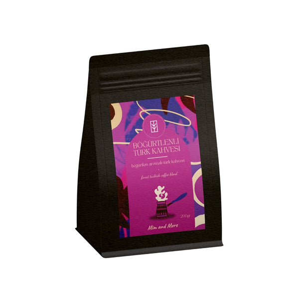 Blackberry Turkish Coffee - Böğürtlen Aromalı Türk Kahvesi, 200 gr