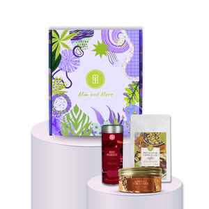Mood Hediye Kutusu | Red Forest Tea, Pistachio & Chocolate Coffee, Kurabiyeli Türk Kahvesi Seti