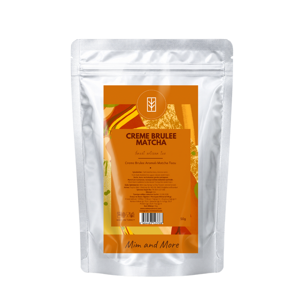 Creme Brulee Matcha – Creme Brulee Aromalı Ceremonial Grade Matcha Tozu 50 g