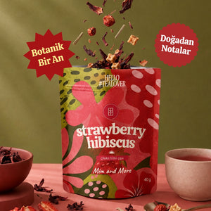 Strawberry Hibiscus Tea - Çilekli Hibiskus Bitki Çayı 40 g