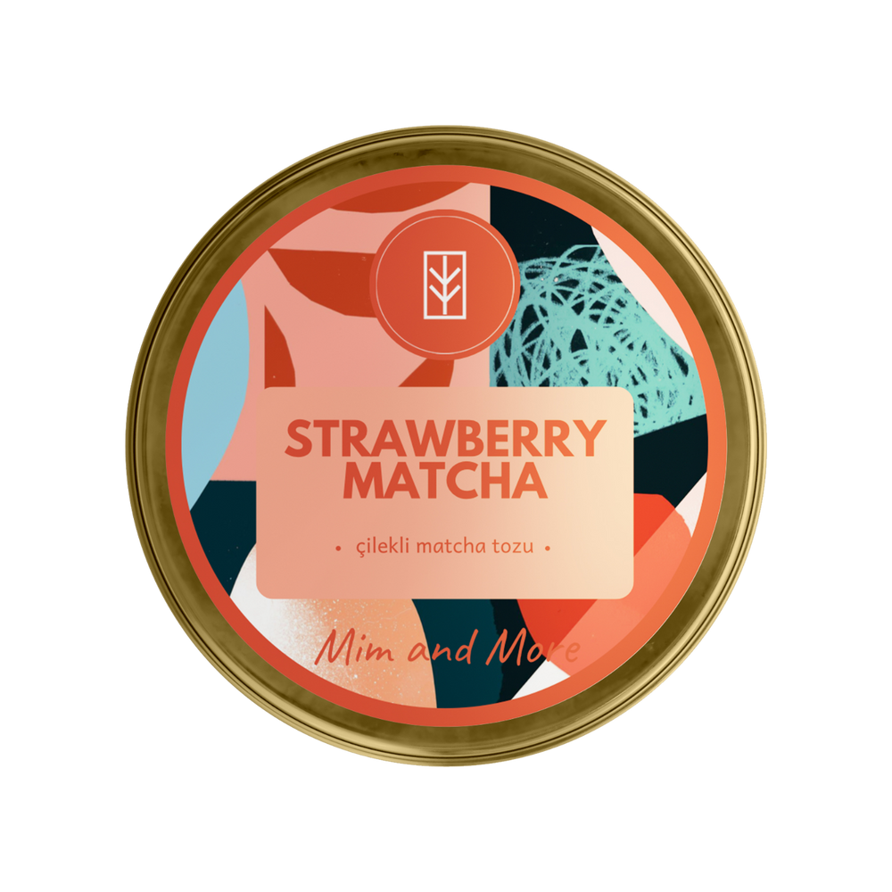 Strawberry Matcha – Çilek Aromalı Ceremonial Grade Matcha Tozu 25 g