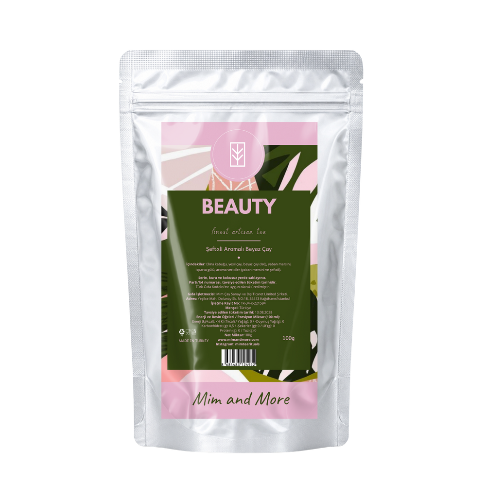 Beauty Tea – Şeftali ve Güllü Beyaz Çay Harmanı 100 g