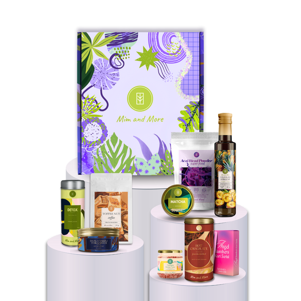 Mim Favourites Hediye Kutusu | Saf Matcha – Toffee Nut Kahve – Angel Numbers Kartlar – Wellness Seti