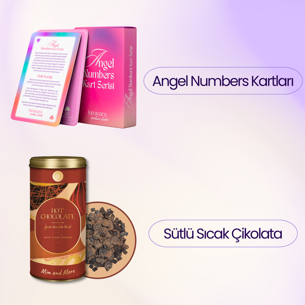 Mim Favourites Hediye Kutusu | Saf Matcha – Toffee Nut Kahve – Angel Numbers Kartlar – Wellness Seti