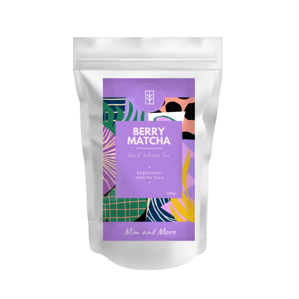 Berry Matcha – Orman Meyve Aromalı Ceremonial Grade Matcha Tozu 100 g