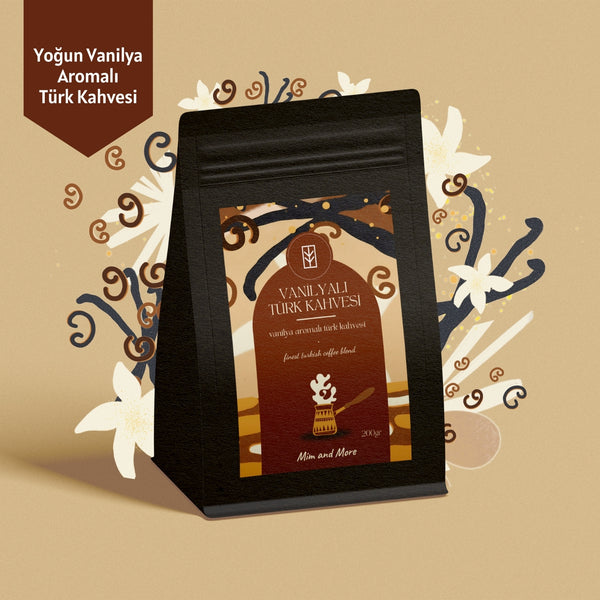 Vanilla Turkish Coffee - Vanilya Aromalı Türk Kahvesi, 200 gr