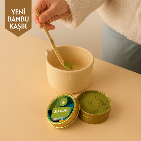 El Yapımı Matcha Kaşığı (Chashaku)