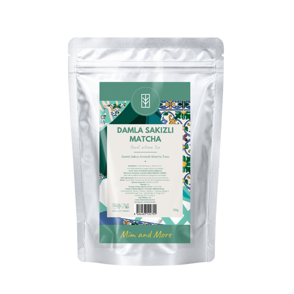 Mastic Gum Matcha – Damla Sakızı Aromalı Ceremonial Grade Matcha Tozu 50 g
