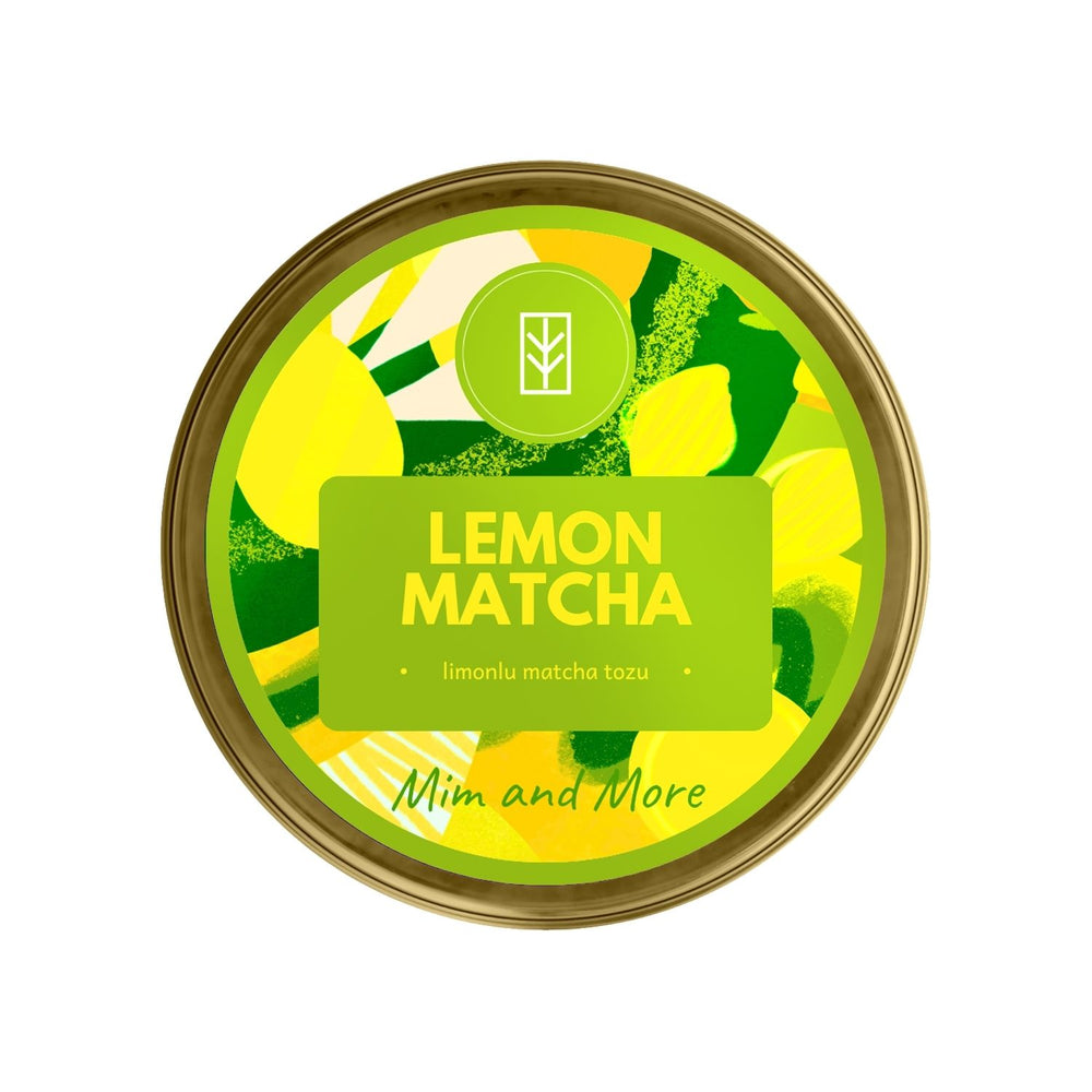 Lemon Matcha – Limon Aromalı Ceremonial Grade Matcha Tozu 25 g
