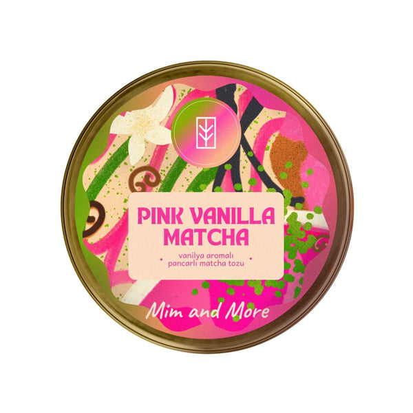 Pink Vanilla Matcha – Vanilya Aromalı Pink Matcha Tozu 25 g