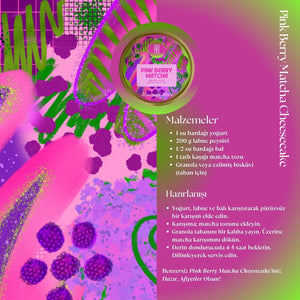 Pink Berry Matcha – Orman Meyve Aromalı Pink Matcha Tozu 100 g