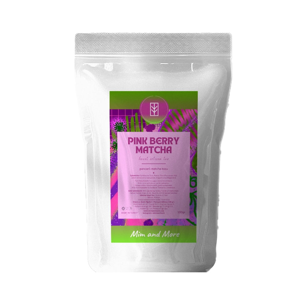 Pink Berry Matcha – Orman Meyve Aromalı Pink Matcha Tozu 100 g