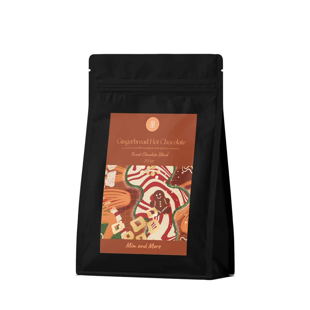 Gingerbread Hot Chocolate - Zencefilli Kurabiyeli Sıcak Çikolata Doypack, 200 g