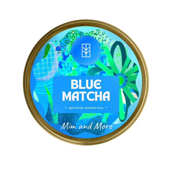 Blue Matcha – Kurabiye Aromalı Mavi Spirulina & Matcha Tozu 25 g