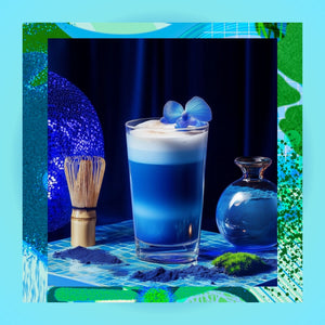 Blue Matcha – Kurabiye Aromalı Mavi Spirulina & Matcha Tozu 100 g