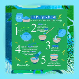 Blue Matcha – Kurabiye Aromalı Mavi Spirulina & Matcha Tozu 100 g