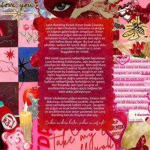 Luminara Studio x Mim and More Love Bombing Dark Hot Chocolate - Kirazlı Bitter Sıcak Çikolata Tin, 200 g