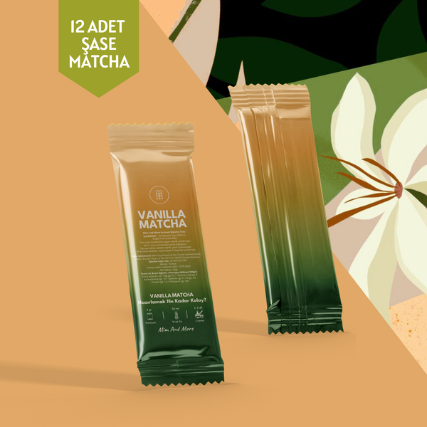 Vanilla Matcha Tekli Şase – 12 Günlük Özel Paket, 12x3 g