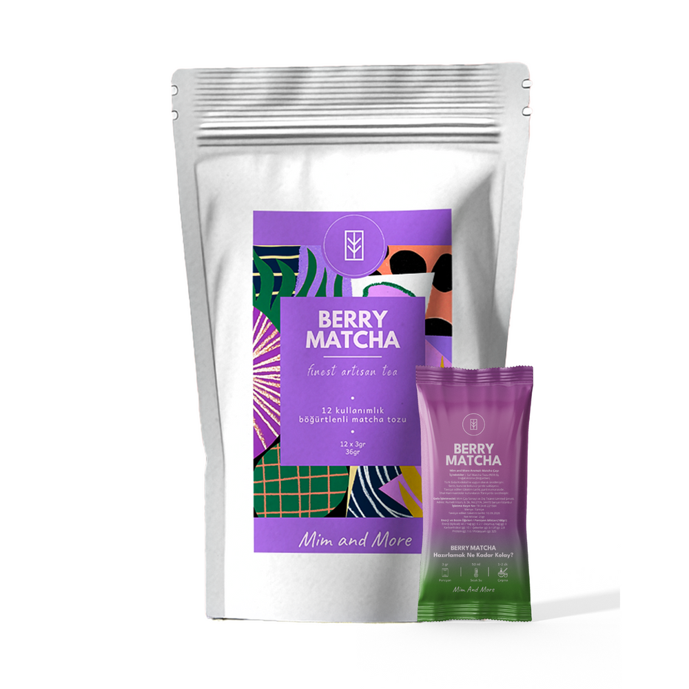 Berry Matcha Tekli Şase – 12 Günlük Özel Paket, 12x3 g
