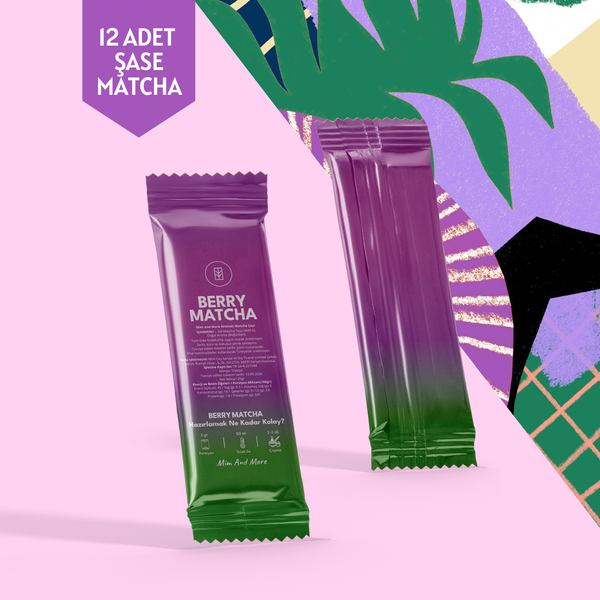 Berry Matcha Tekli Şase – 12 Günlük Özel Paket, 12x3 g