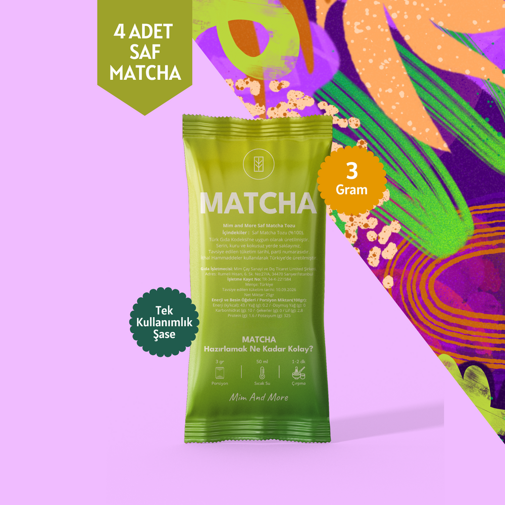 Bestseller Matcha Tekli Şase – 12 Günlük Özel Paket, 12x3 g
