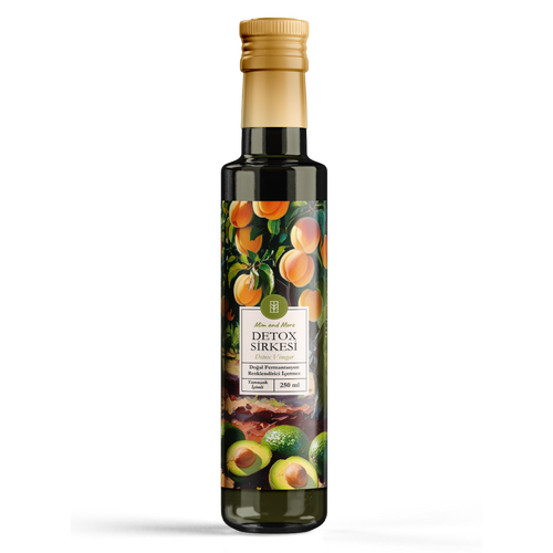 Detox Sirkesi - Doğal Fermantasyon, %100 Doğal, Katkısız, 250 ml