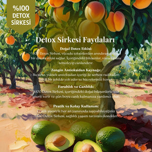 Detox Sirkesi - Doğal Fermantasyon, %100 Doğal, Katkısız, 250 ml