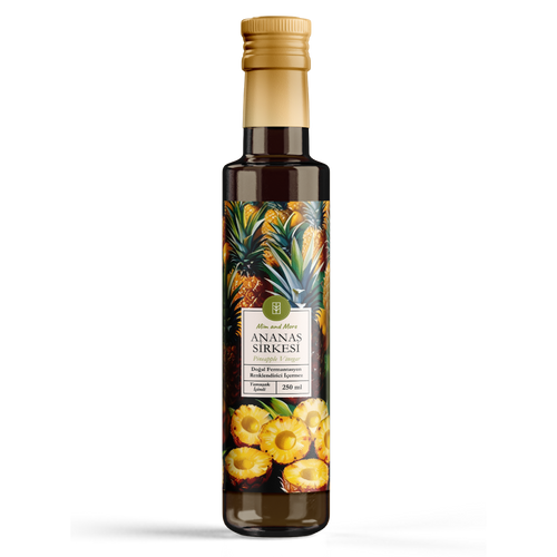 Ananas Sirkesi - Doğal Fermantasyon, %100 Doğal, Katkısız, 250 ml
